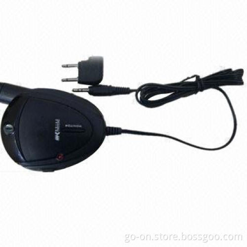 Busimess class airplane headset with dual plug adaptor and carrying case